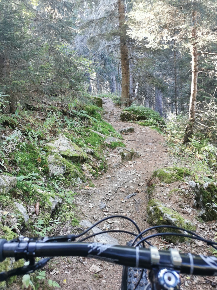 #4 Belle portion de pédalage sur sentier vers Tré la Tête Belle portion de pédalage sur sentier vers Tré la Tête