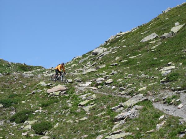 Descente sur l'Au d'Allesse : Herbert dans la descente sur l'Au d'Allesse