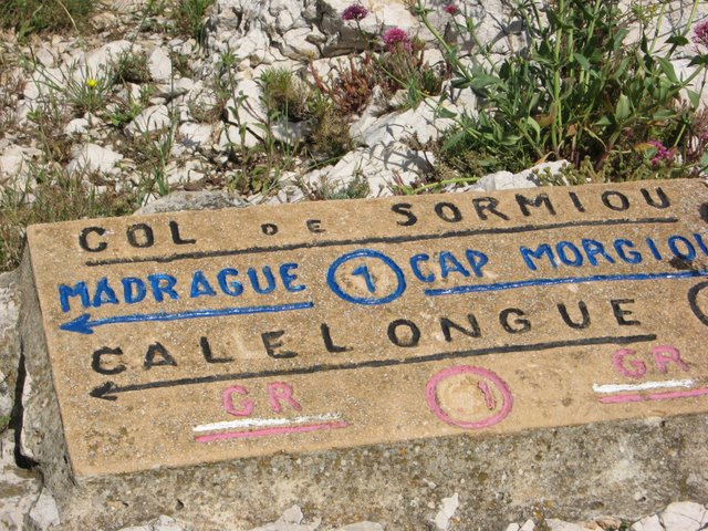 #1 Col de Sormiou : Direction Col de Cortiou en roulage/poussage Col de Sormiou : Direction Col de Cortiou en roulage/poussage