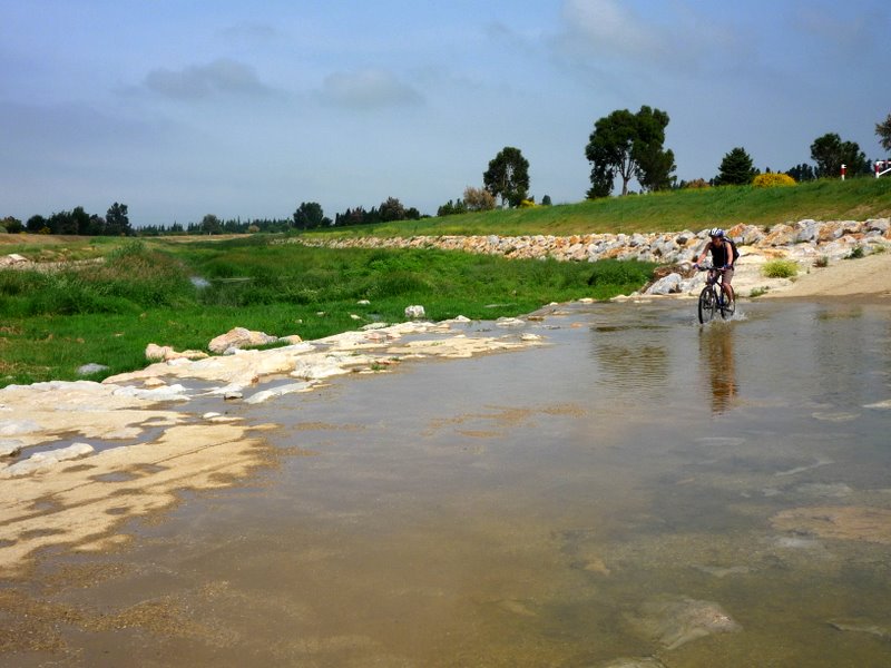 Passage à gué vers Saleille pour rejoindre Perpignan