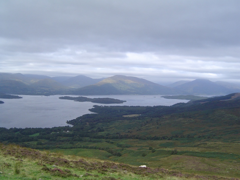 Loch Lomond vue de Conic Hill