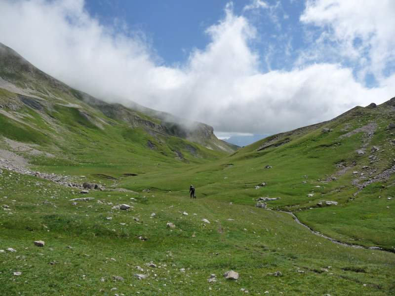 Col des Aiguilles : Descente du col des Aiguilles en FR bien agréable