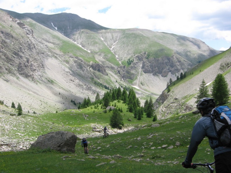 Colmars -> Villeplane : Descente sur la Cabane des Bas Pasquiers