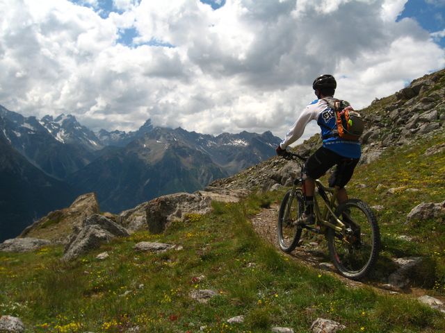 Dans la traversée balcon vers le vallon de la Moulette