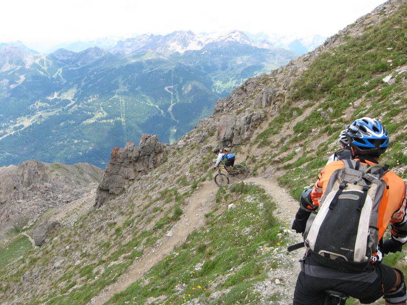 descente du Grand Area : Seb en nose