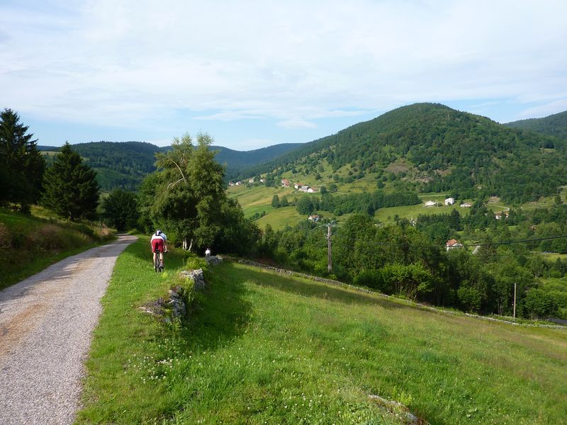 Dernière descente : Vue sur la vallée de Ventron