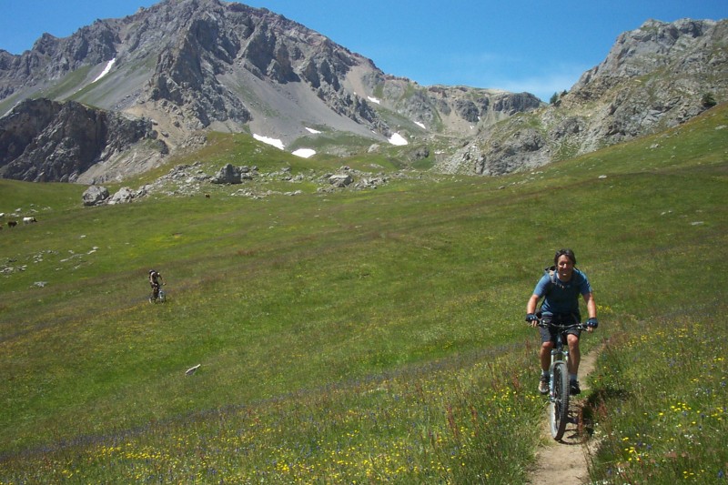 Col de la Trancoulette : Arrivée au col pour la pause déjeuner