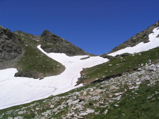 col clapier vue arrière : vue en arrière sur le Col