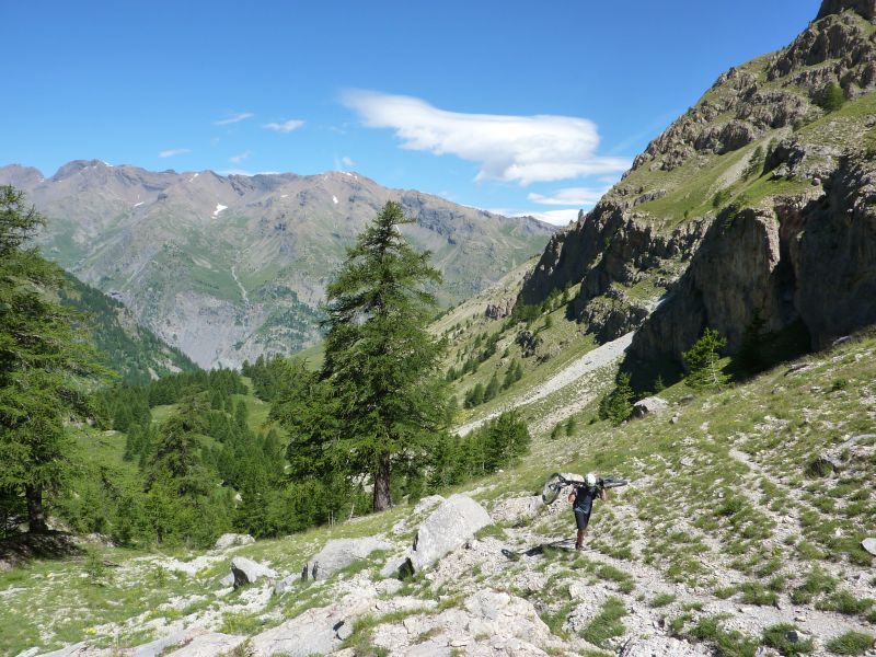 Col de Val Haute : Début du portage