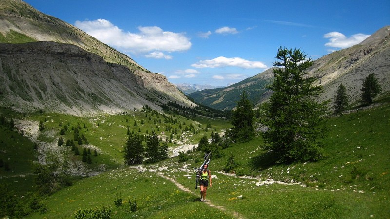 Lacs de Lignin : Un tout petit portage pour s'entrainer