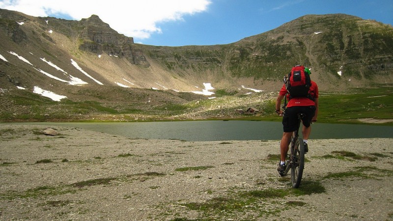 Lacs de Lignin : Pour la baignade, on repassera...quand je pense qu'on a crevé de chaud pendant 3 jours! ;-)