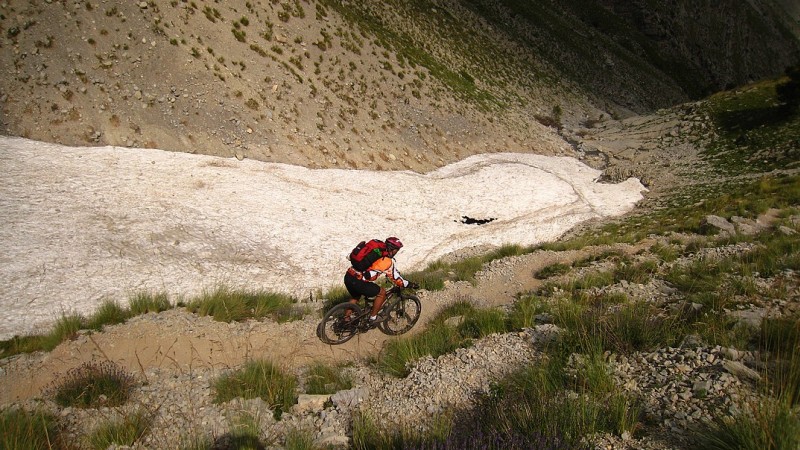 Col de Mélina : Le seul névé des 3 jours