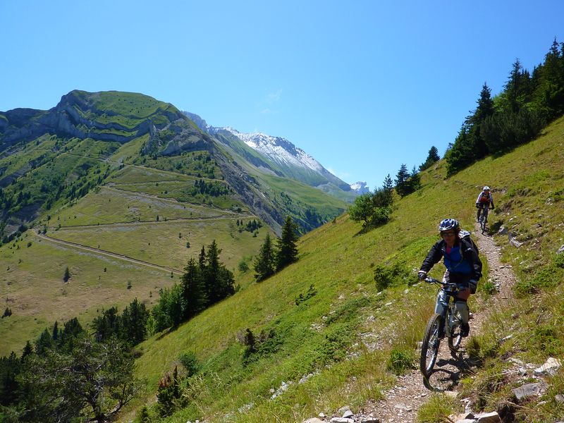 Aiguille de l'Obiou : Descente du col de la Brèche