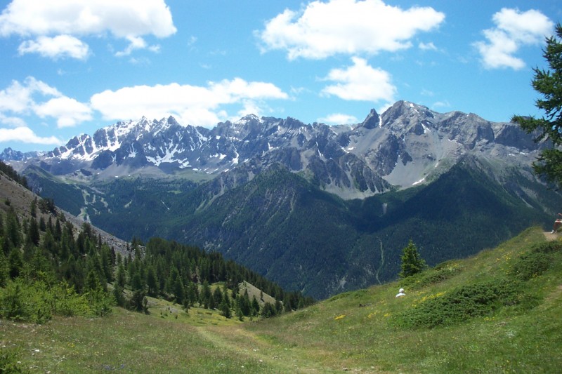 #6 Col de Bramousse : Magnifique vue sur la Font Sancte depuis le col Col de Bramousse : Magnifique vue sur la Font Sancte depuis le col