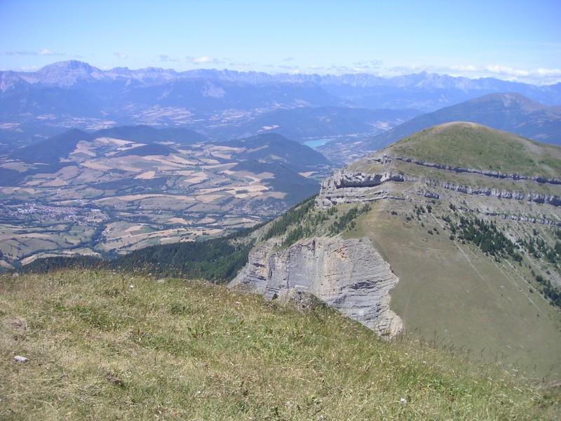 Vue 1 : Vercors, Monteynard, Mens, plaine du Trièves...