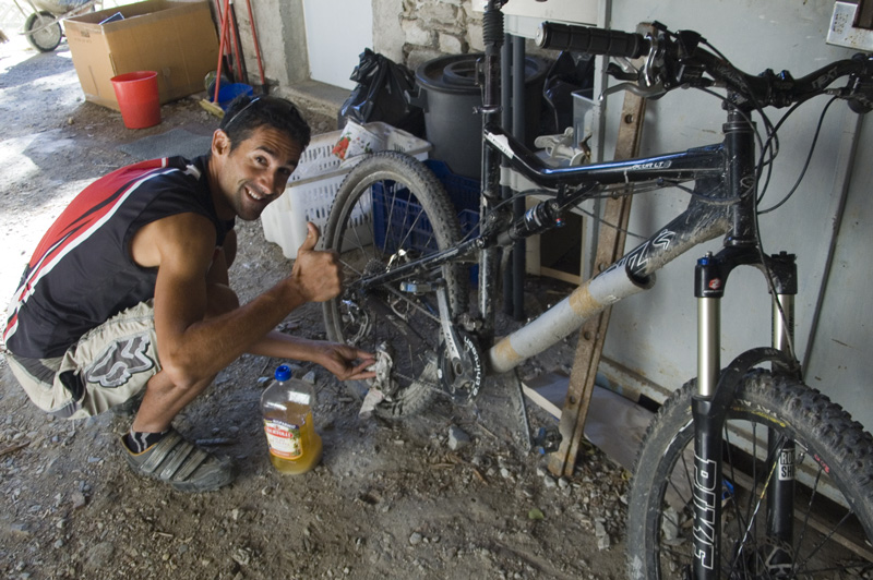 Refuge Meleze : Hommes et machines nourris à l'huile d'olive