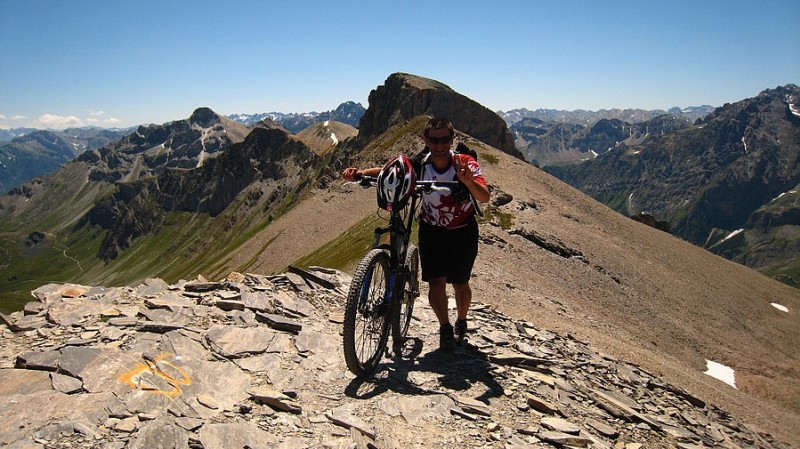 Monte  Bellino : Phil'Ô arrive ravi en haut de ce petit sommet bonus!