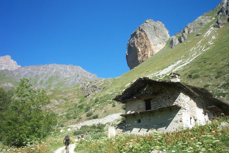 Départ du raide : Piste après Sant'Anna