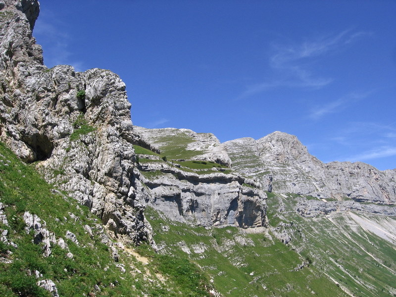 Bouclette en Vercors Oriental : Façade Est du Vercors et Pas de la Balme