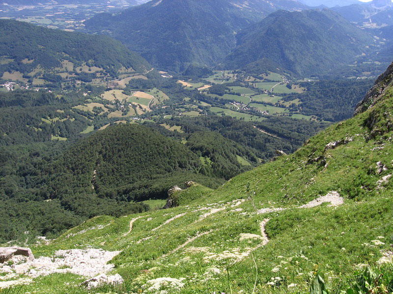 Bouclette en Vercors Oriental : Sentier épinglu et technique