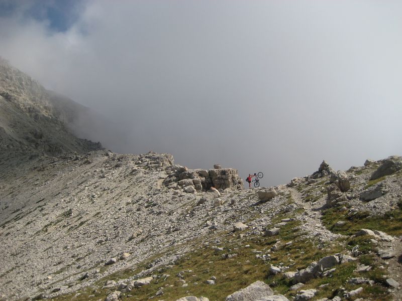 Col Desertes : La nebbia nous taquine