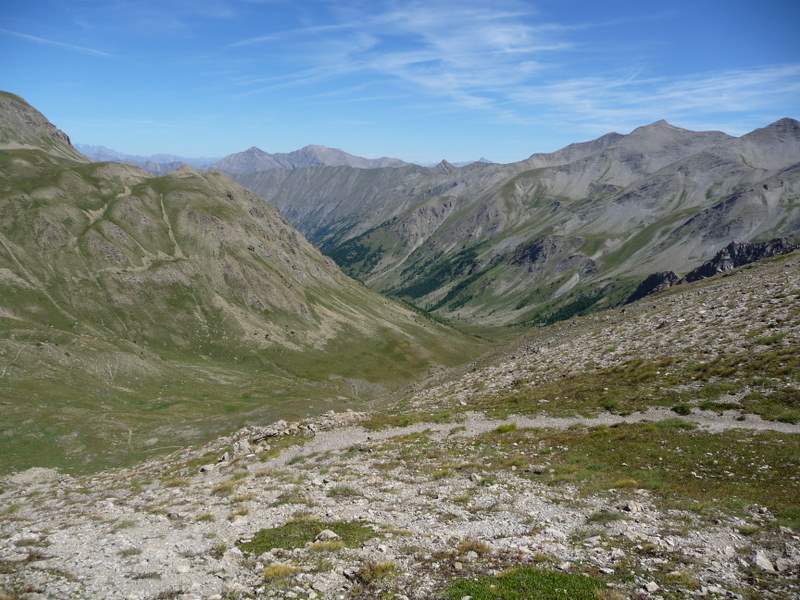 #2 Parpaillon : Vue sur le Grand Vallon au N depuis le col des Orres Parpaillon : Vue sur le Grand Vallon au N depuis le col des Orres