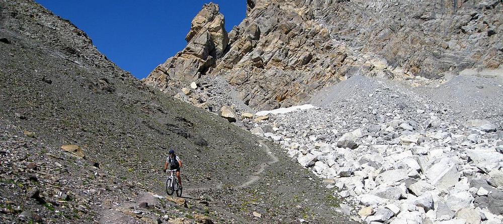 Début de la descente : magnifique !