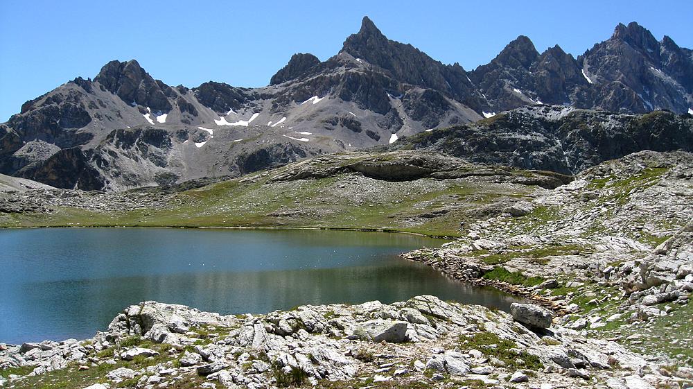 #12 Lac 2653m et Aiguille : du Chambeyron Lac 2653m et Aiguille : du Chambeyron