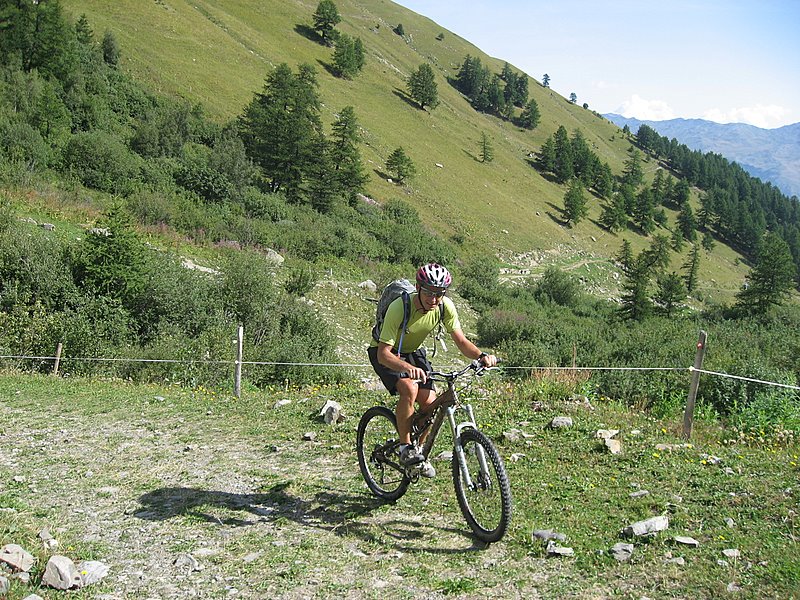 #1 Piste Col d Piste Col d'Emy : Dernier moment de roulage avant la Pointe d'Emy