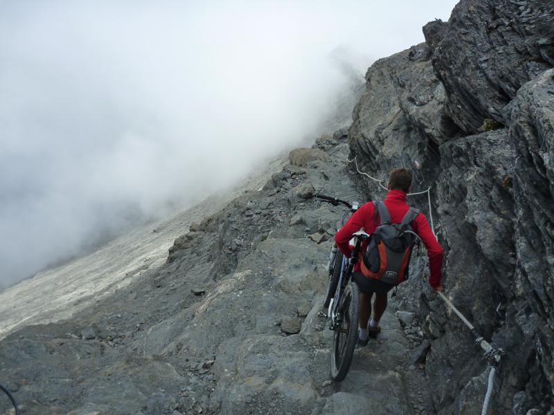 Début de la descente : autre sens de portage