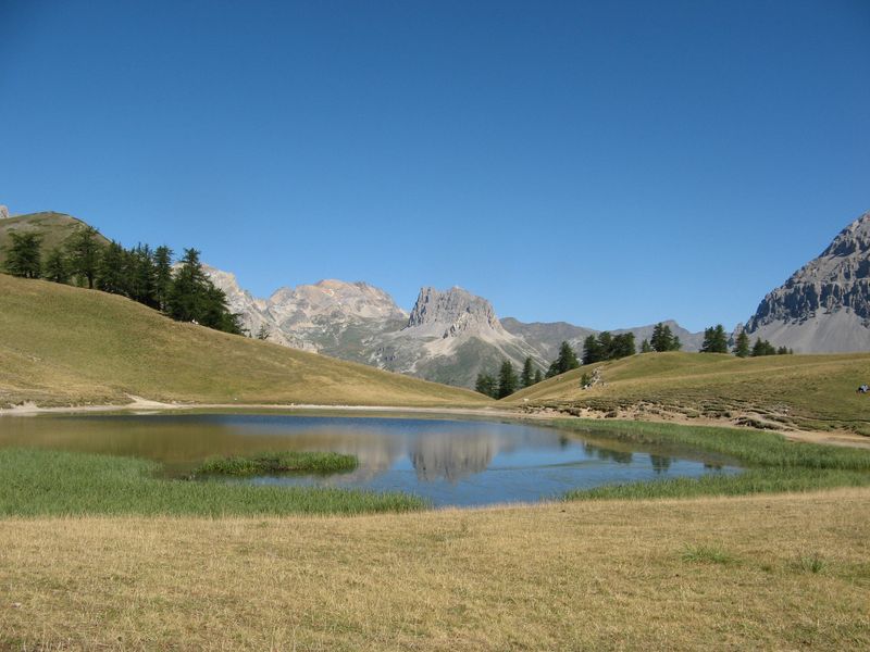 Lac des Thures : Thabor et Grand Séru en toile de fond