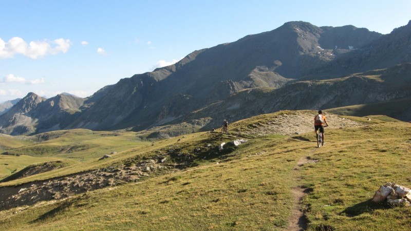 Descente du Col du Vallon : Une bonne raison de faire le tour à la journée : faire cette descente à la tombée du jour !