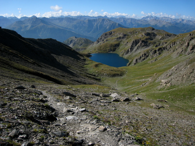 #1 Lac de Malrif : en montant au col de Malrif Lac de Malrif : en montant au col de Malrif
