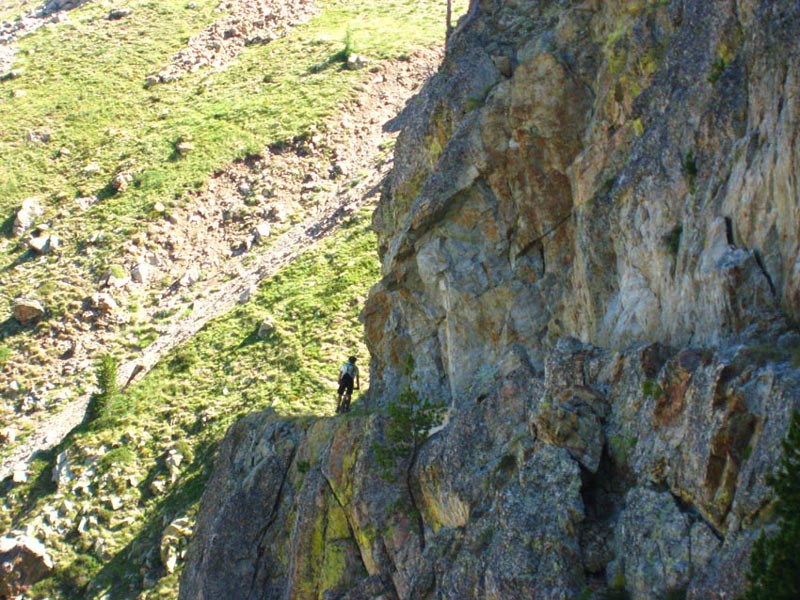 Passo Tessina : Traversée exposée du Lausfer