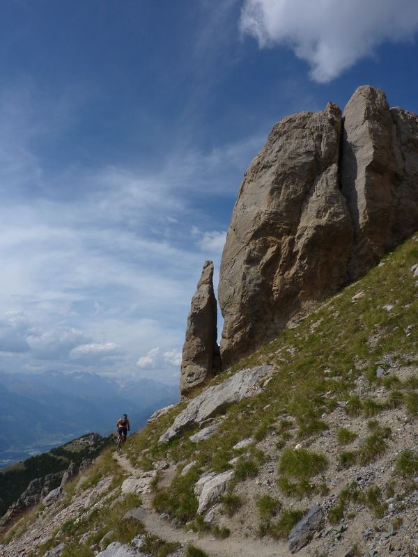 Traversée vers col de la Scie : Paysage atypique