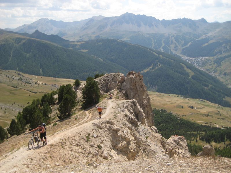 Crête de Vars : Bel ambiance, mais c'est rustique comme montée