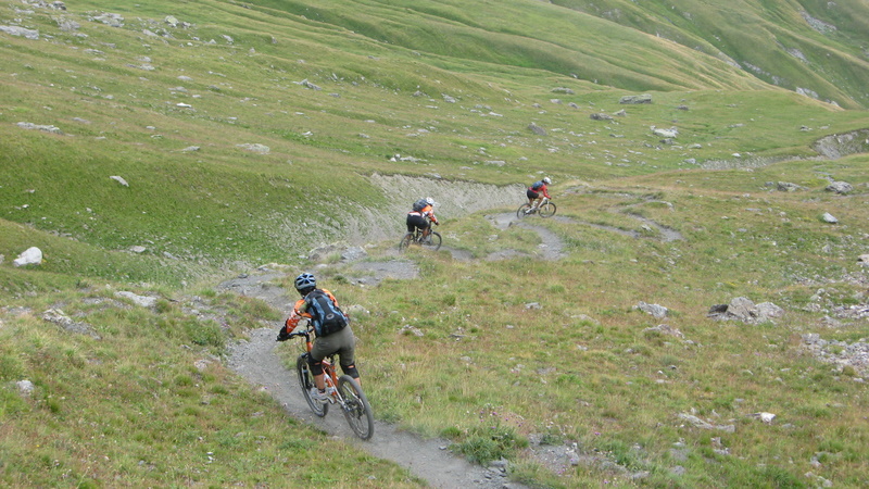 Descente Col des Thures : tic tac vu d'en haut