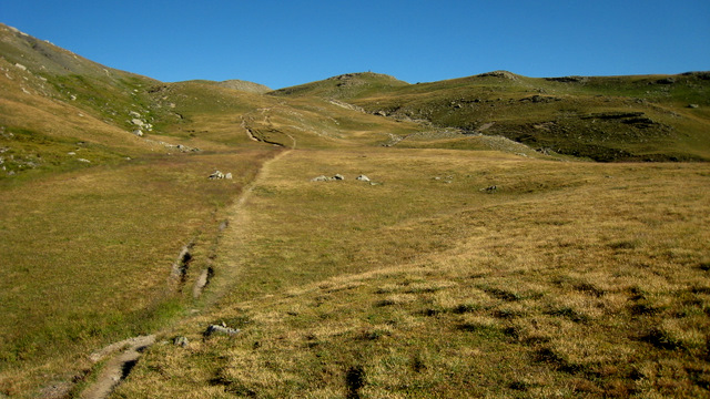 Vallon de l'Alp : sentier bien roulant, même à la montée