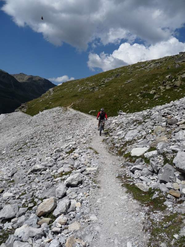 Barrhorn : Descente sous la Turtmannhütte