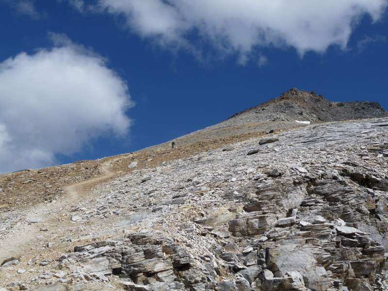 Barrhorn : Descente sous l'Inners Barrhorn