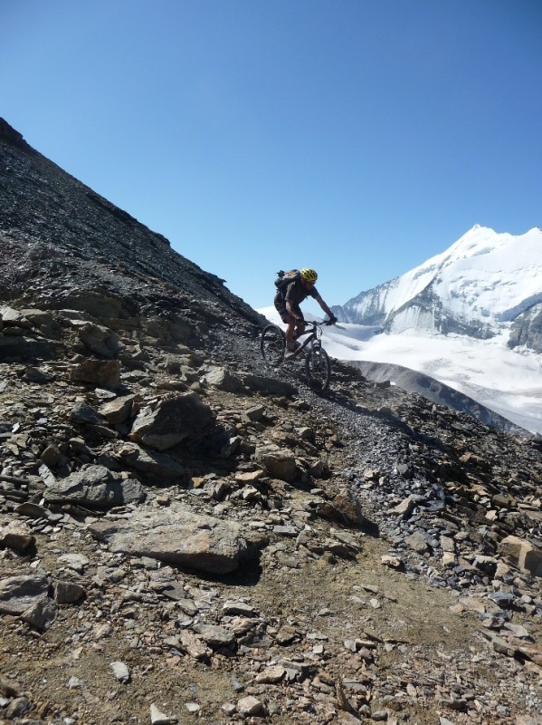 Barrhorn : Pierre à la descente de l'inners barrhorn