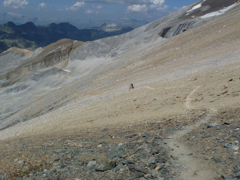 Barrhorn : Sous le col vers 3250m