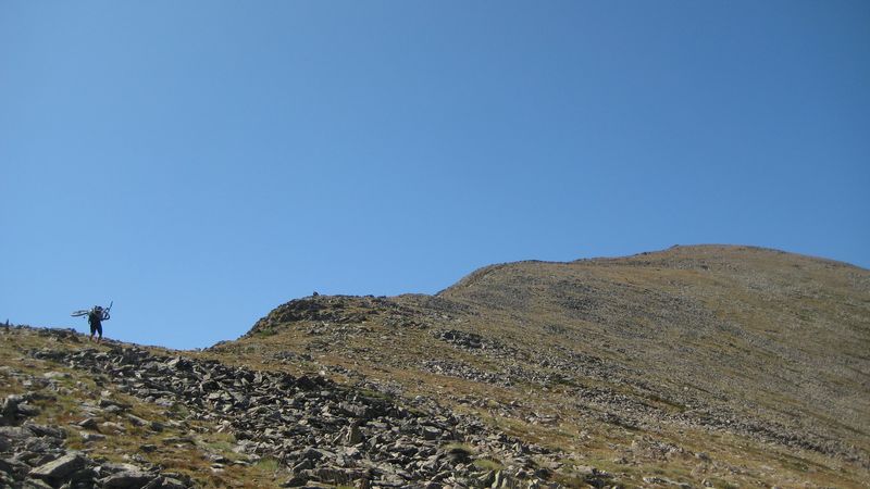 Crête du Barbet : J'y reviens quelques années après avec un échange planche/VTT !