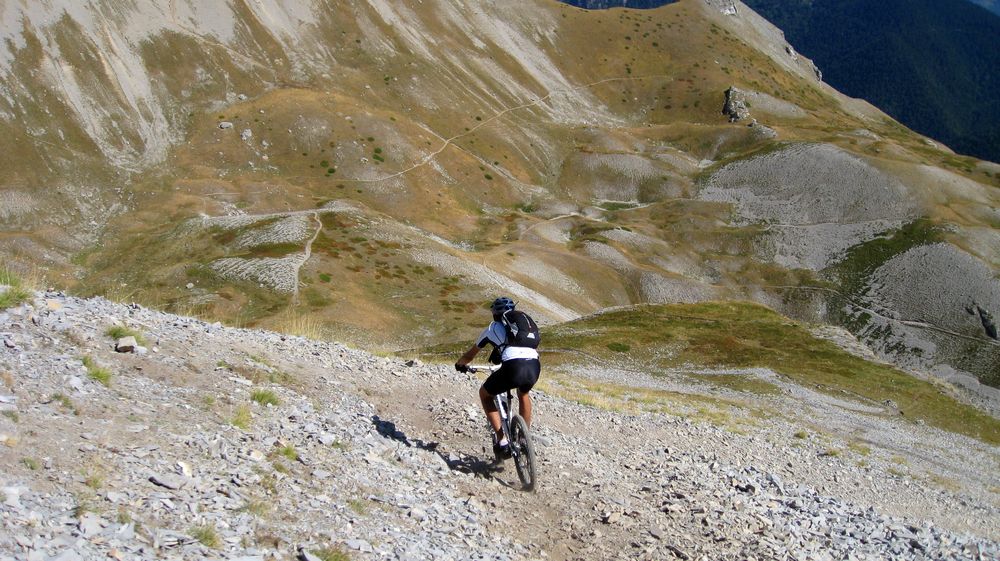 Descente du point haut : roulable