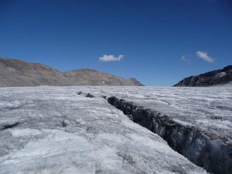 Wildstrubel : Des crevasses en fait bien débonnaires