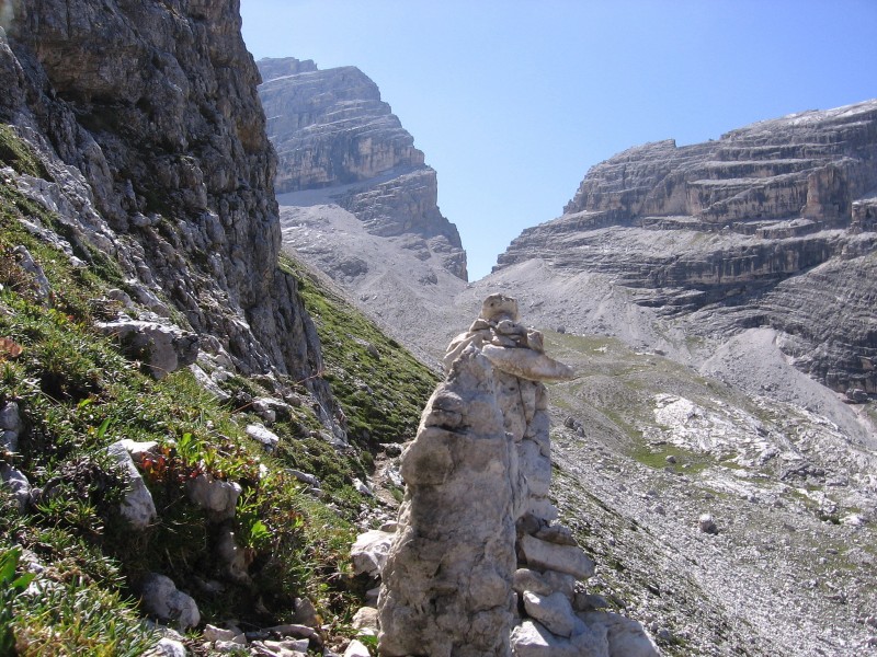 #8 Dolomites-Forca Lagazuoi : Forcella di Lech en vue. Dolomites-Forca Lagazuoi : Forcella di Lech en vue.
