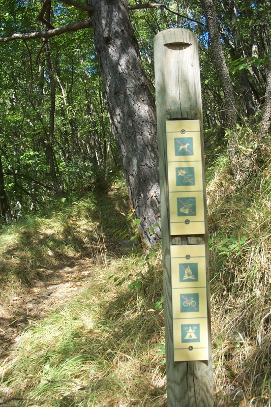 #4 Balisage PNM : On rentre clairement dans le Parc National du Mercantour ! Le balisage est différent de celui du CG 06. Balisage PNM : On rentre clairement dans le Parc National du Mercantour ! Le balisage est différent de celui du CG 06.