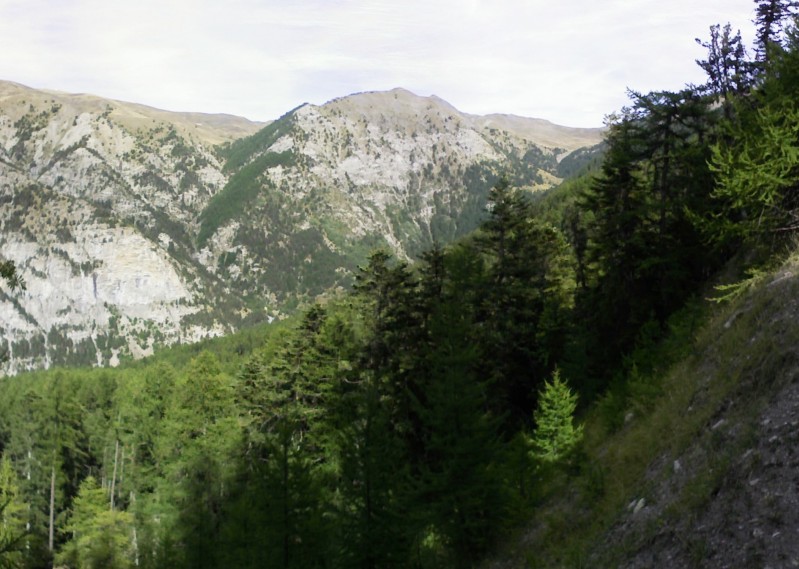 #1 la descente est en face : à l la descente est en face : à l'extrème droite Col de Valbelle