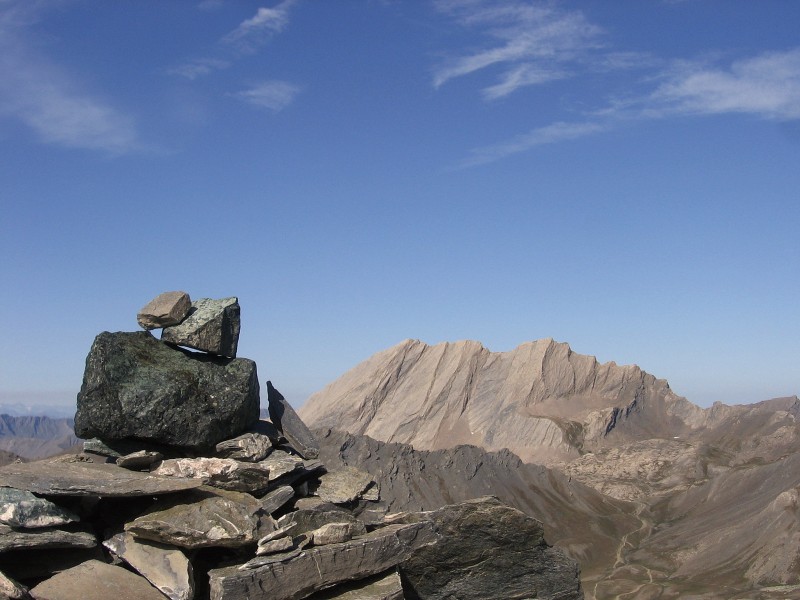 Queyras.Tour du Pain de Sucre : Crête de la Taillante et le Col Vieux.