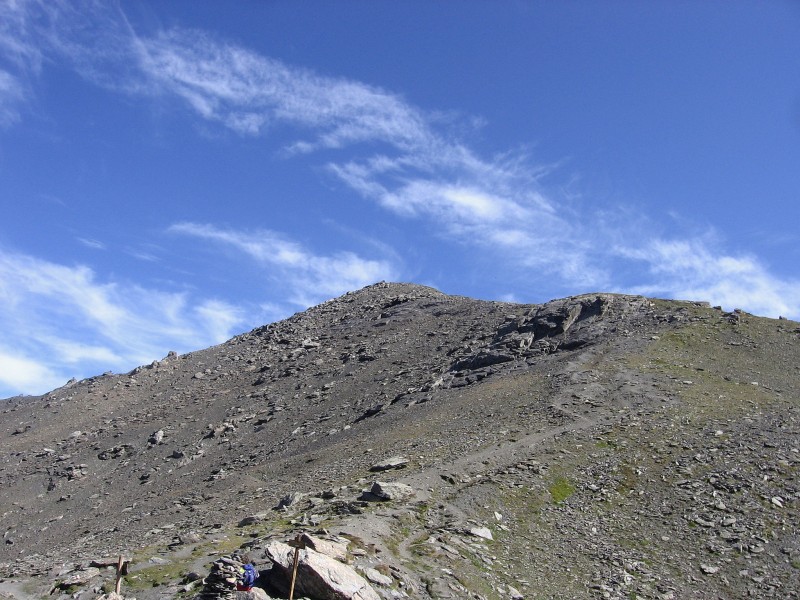 Queyras.Tour du Pain de Sucre : La Pointe Joanne depuis le Passo della Losetta.